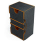 Gamegenic Stronghold 200+ Xl Convertible Deck Box | Double-Sleeved Card Storage | Card Game Protector | Nexofyber Surface | Holds Up To 200 Cards | Black And Orange Color (Ggs20071Ml)