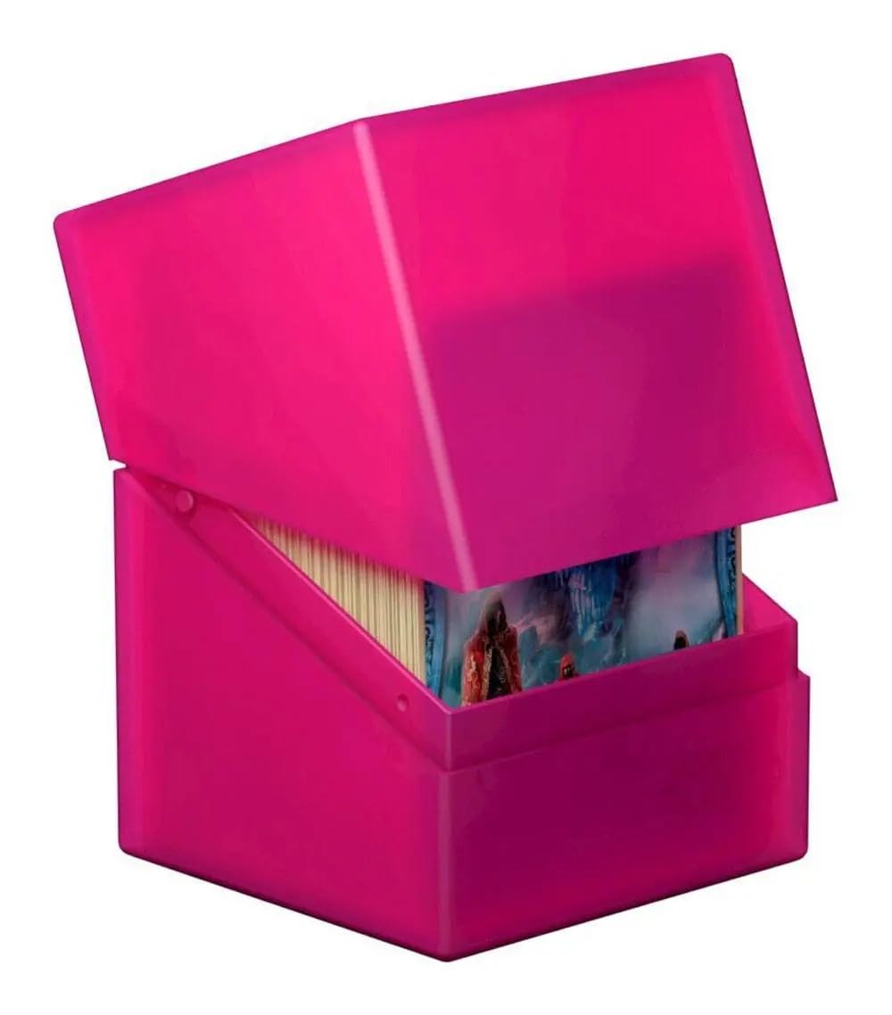 Ultimate Guard Boulder 100+ Classic, Deck Case For 100 Double-Sleeved Tcg Cards, Rhodonite, Secure & Durable Storage For Trading Card Games, Soft-Touch Finish