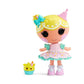 Lalaloopsy Doll Set - Candle & Wishes Slice O' Cake - Large & Little Dolls With Yellow Hair & Hat - With Pet Pug & Cupcake Pig -