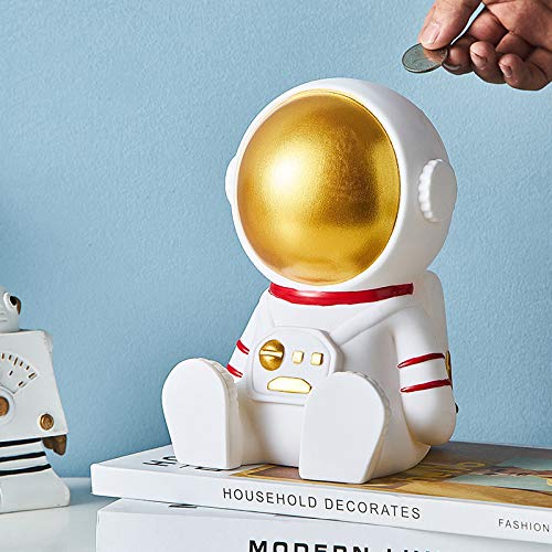 Gaolinci Astronaut Vinyl Figure, Children'S Piggy Bank, Drop-Resistant Coin Bank, Children'S Room Decoration