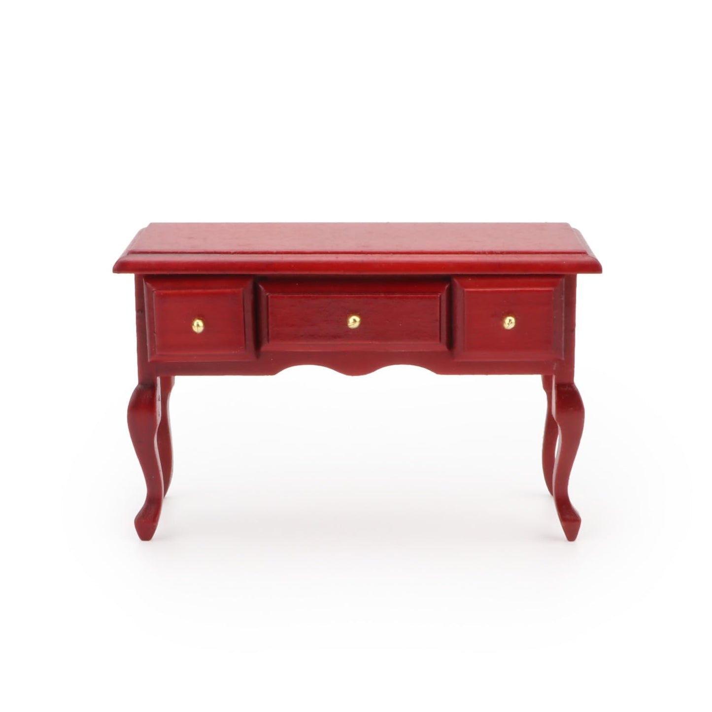Miniature Table 1:12 Furniture For Dollhouse Accessories Writing Desk With 3 Drawers Miniature Room Ornaments Living Room Bedroo