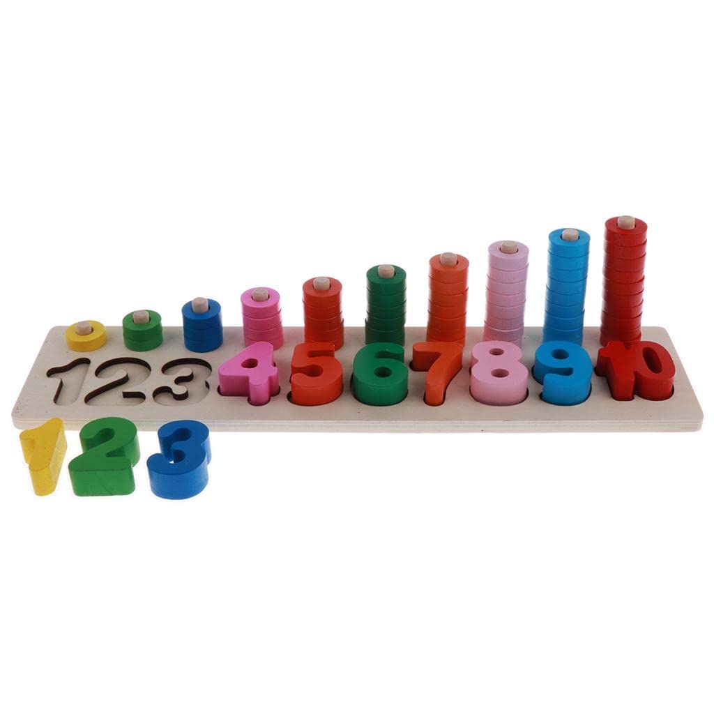 Trendynest Wooden Montessori 110 Number Puzzles Numbers Match & Count Educational Toy | Toys & Hobbies | Preschool Toys & Prete