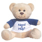 Hug-a-BooBoo 6 Inch Tan Plush Mini Teddy Bear with 'Need a Hug?' T-Shirt - Adorable Gift for All Occasions