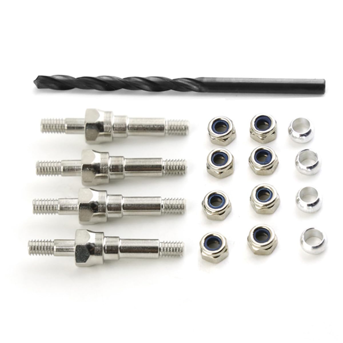 #45 Steel Shock Standoff Set Upgrade Parts for 1/7 Arrma 6S Big Rock Felony Fireteam Infraction Mojave 6S,1/8 Kraton Notorious O