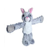Wild Republic Hugger Bunny Rabbit Snap Bracelet, Gift For Kids, Plush Toy, Fill Is Spun Recycled Water Bottles, Eight Inches, Grey, 8' (23516)