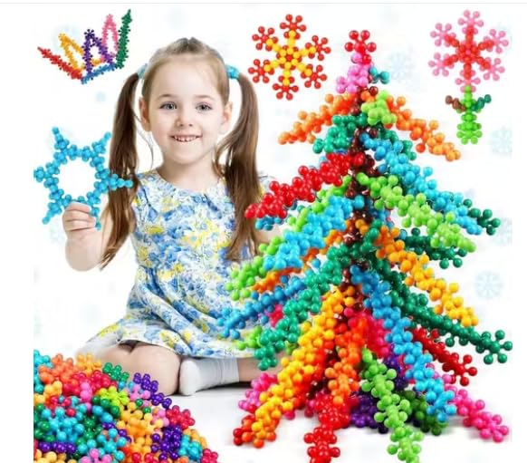 Sujani Star Links Interlocking Kids Building Toys | Interactive Stem Learning Toy | 75 Pcs Preschool Building Set For Kids Age 3
