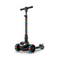 Jetson Scooters - Jupiter Mini 3 Wheel Kick Scooter (Black) - Collapsible Portable Kids Three Wheel Push Scooter - Lightweight Folding Design With High Visibility Rgb Light Up Leds On Stem And Wheels