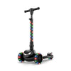 Jetson Scooters - Jupiter Mini 3 Wheel Kick Scooter (Black) - Collapsible Portable Kids Three Wheel Push Scooter - Lightweight Folding Design With High Visibility Rgb Light Up Leds On Stem And Wheels