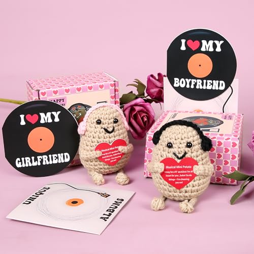 Vermeyen Valentine'S Positive Potato Crochet Dolls Positive Potato Gifts,Mini Positive Potato