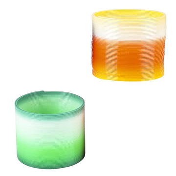 Chochkees Plastic Two-Tone Coil Spring, Goody Bag Fillers, Party Favor For Kids, 3'' Inches (80Mm) (2-Pack)