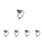 LiHan1028 10 Pieces of Mixed Pattern Adjustable Mood Rings Mixed Color Changing Mood Rings for Halloween Costume Props, Birthday