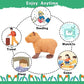 Simulation Wild Crawling Capybara Stuffed Animals Plush Toy 13 Long,Soft Toy Plusies For Kids Christmas Birthday