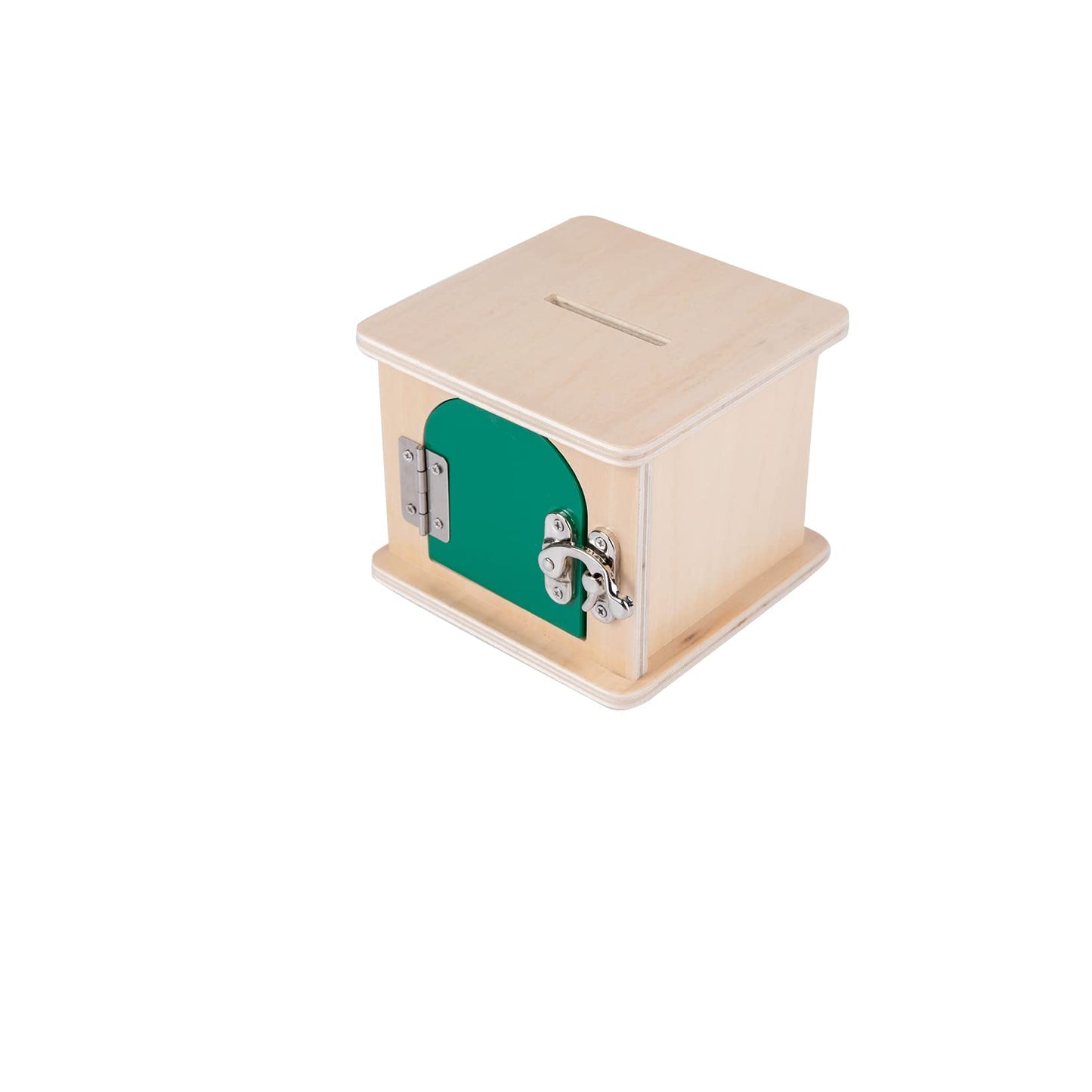 Adena Montessori Coin Lock Box,2 In 1 Object Permanence Box Toys For 1 Year Old Baby Coins,Wooden Mechanisms Help Develop Probelm Solving Skills Toys For 6-12 Month Infant Toys,Learning Kids Gifts
