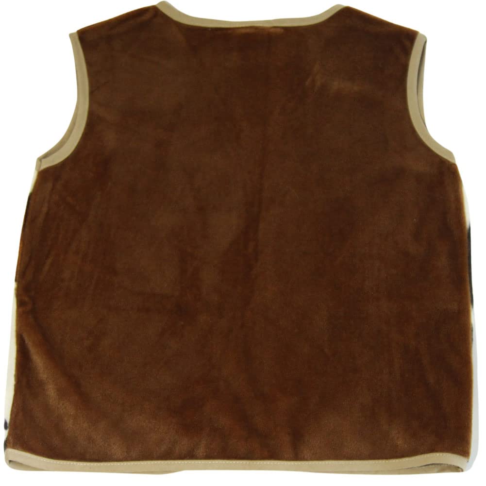 Making Believe Kids Western Rodeo Cowboy Or Cowgirl Classic Costume Set - Vest, Black Hat, Bandanna, Size 4-6