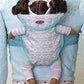 Madame Alexander Soft Gray Fabric Doll Carrier