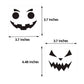 Gustum Pumpkin Decorating Stickers Kits Props Etching Pumpkin Template 18 Sheets Make Your Own Jack-O-Lantern Face Craft Decals