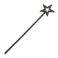 Qeuly Star Wand Black Fairy Wand 13 Inches Angel Wand Star Magic Princess Wands Plating Silver Star Stick (Black)