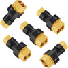 LinsyRC 5-Pack XT30 Male Connector to XT60 Female Connector Adapter for RC FPV Drone Car Lipo NiMH Battery Charger ESC
