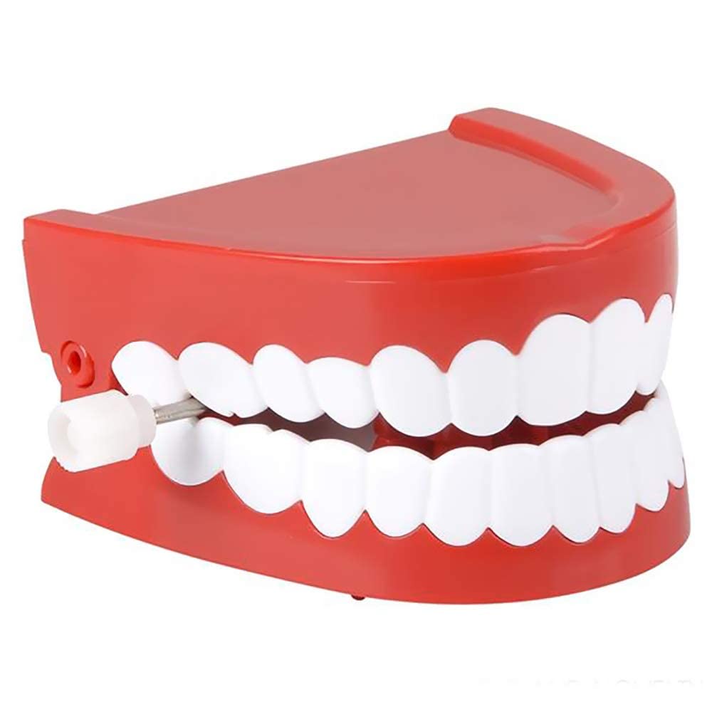 The Dreidel Company Wind Up Teeth Chomping & Chattering Teeth Toys For Kids Birthday Party Favors, Novelty And Gag Gifts, 2.5''