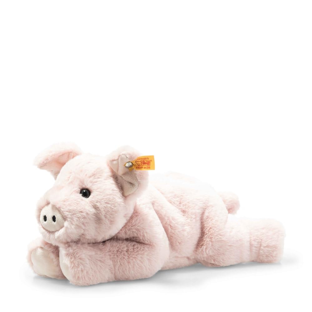 Steiff Piko Pig  enhanced Pig Stuffed Animal  Pig Toys  Stuffed Pig  Pig Plush  Cute Plushies  Plushy Toy for Girls Boys and Kids  Soft Cuddly Friends (Pink  11)