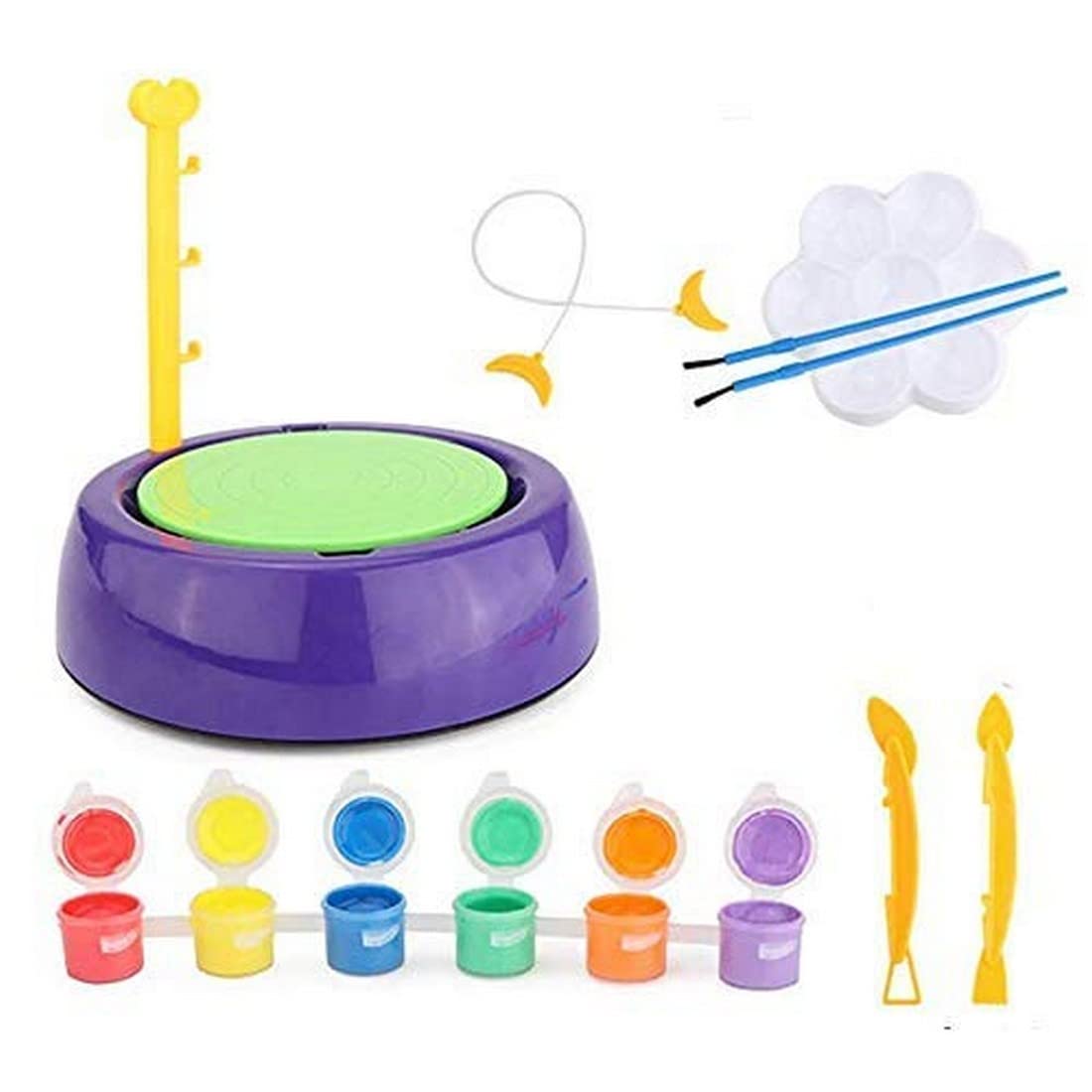Toystrom Pottery Wheel Set For Kids, Multicolor, Pottery Wheel For Kids With Clay,Pottery Wheel Game,Pottery Set, Pottery Set