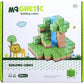 Knick Knack Magnetic World Building Blocks Set | Mini Themed Magnetic Cubes For Kids Ages 3 And Up (64 Pieces)