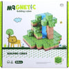 Knick Knack Magnetic World Building Blocks Set | Mini Themed Magnetic Cubes For Kids Ages 3 And Up (64 Pieces)