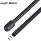 Heyiarbeit RC Antenna Tube Black with Siliver Mount and Cap for RC Boat 5pcs