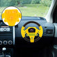 Garosa Simulated Driving Controller 21 X 3.5 X 21Cm Co-Driver Simulated Steering Wheel Educational Music Toy For Children Kids 4 5 6 Years Old (Yellow)