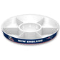 Fremont Die Nfl New England Patriots Party Platter, 14.5' Diameter, 14.5' Diameter, White/Team Colors