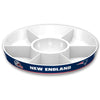 Fremont Die Nfl New England Patriots Party Platter, 14.5' Diameter, 14.5' Diameter, White/Team Colors