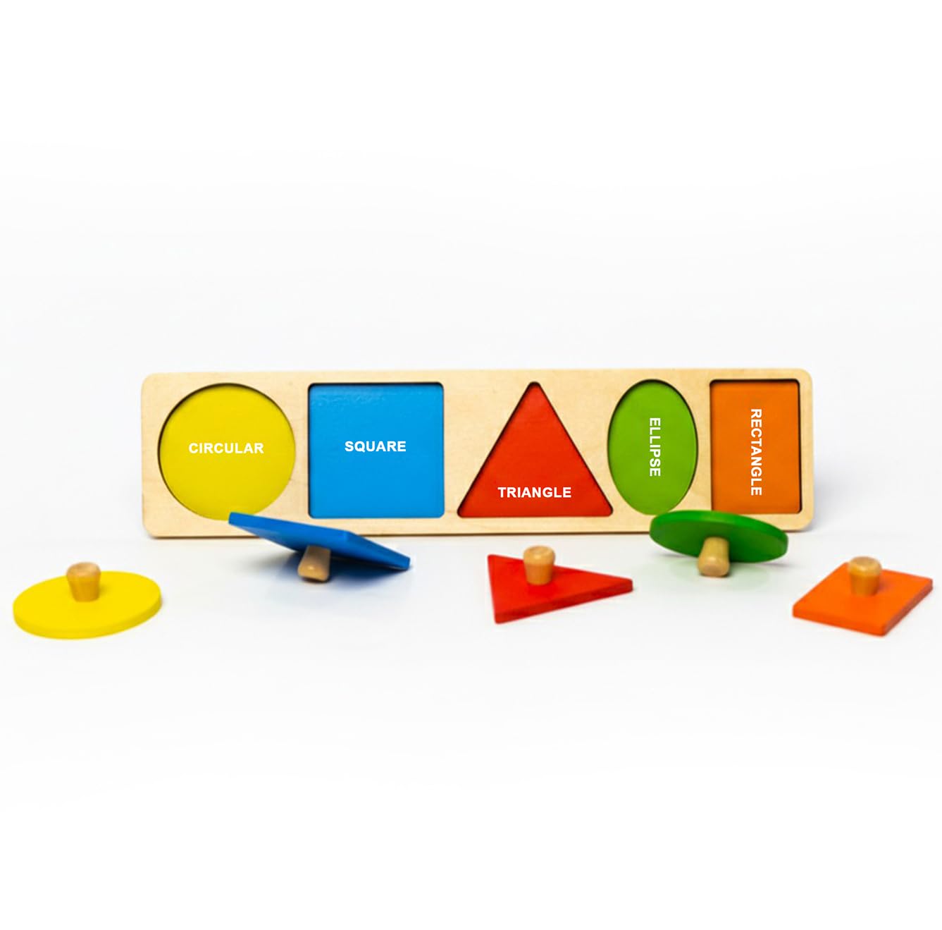 Joycrate FitAShape Puzzle | Wooden Puzzle & Shape Sorter Toy For Kids | Geometric Shapes Board For Early Learning | Montessori