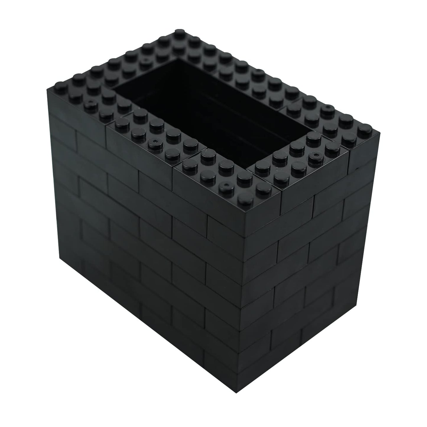 Wyswyg Building Bricks 2X4 Stud 140 Pcs, Classic Building Blocks, Building Bricks Only, Compatible, Black.