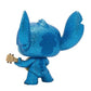 POP Funko Lilo & Stitch Stitch with Ukulele Vinyl Figure 3.75" Blue Diamond Glitter - Entertainment Earth Exclusive