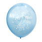 Shuntai Second Birthday Balloons Blue 2Nd Happy Birthday Party Decorations Blue Latex Confetti Balloon For 2 Years Old Themes Bi