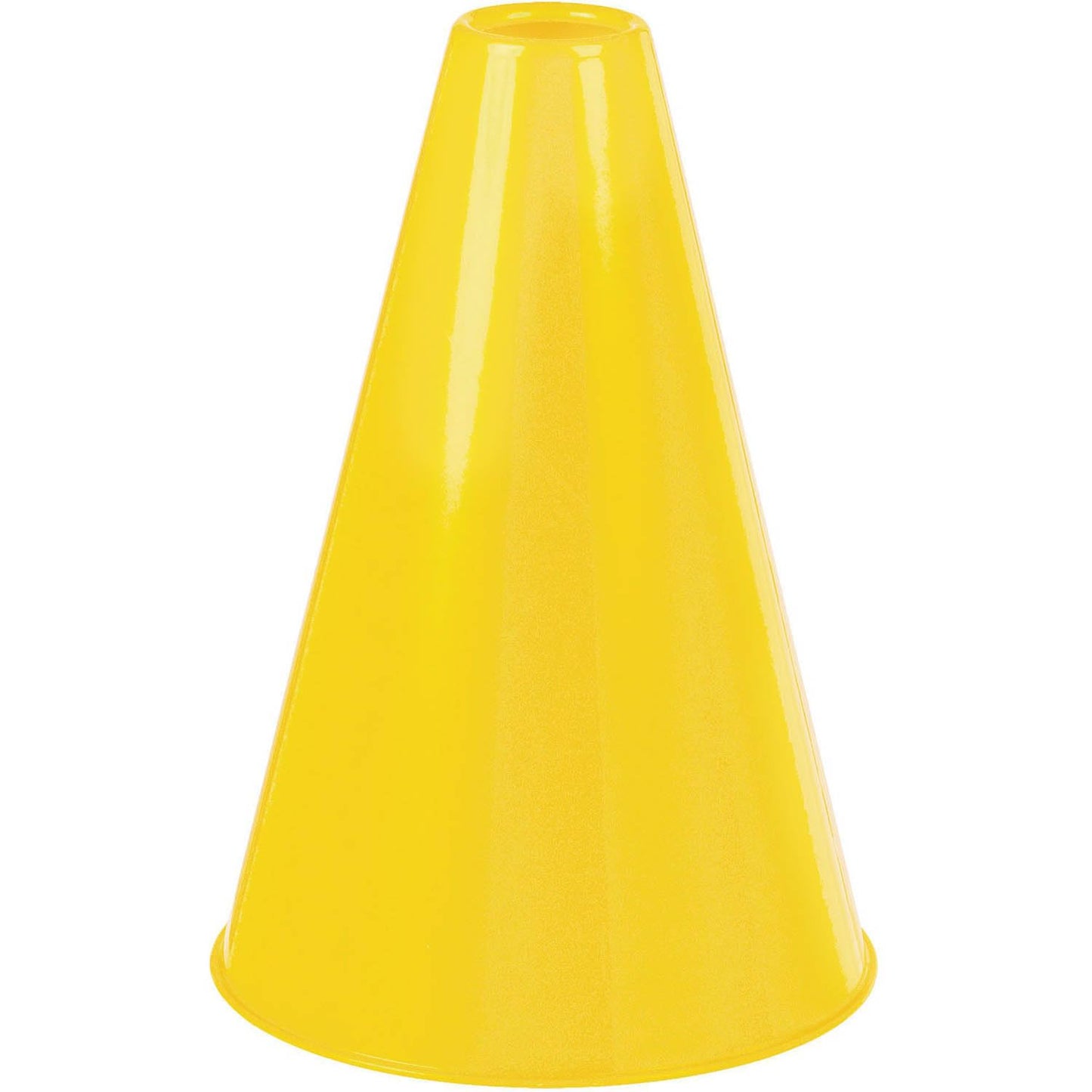 Yellow Plastic Megaphone (8.25' X 6') – 1 Pc - Eco-Friendly & Lightweight Design - Ideal For Sports Events, Parties & Cheerleading