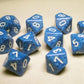 Chessex Dice Sets: Water Speckled - Ten Sided Die d10 Set (10)