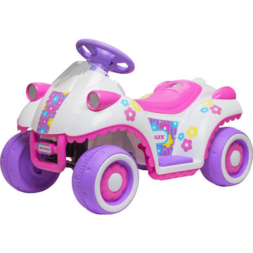 Kid Trax Flower Power 6V Ride On - Little Girls Toys, Toddler Car, Ride On Car, Kids' Electric Vehicle, Durable, Inside/Outside