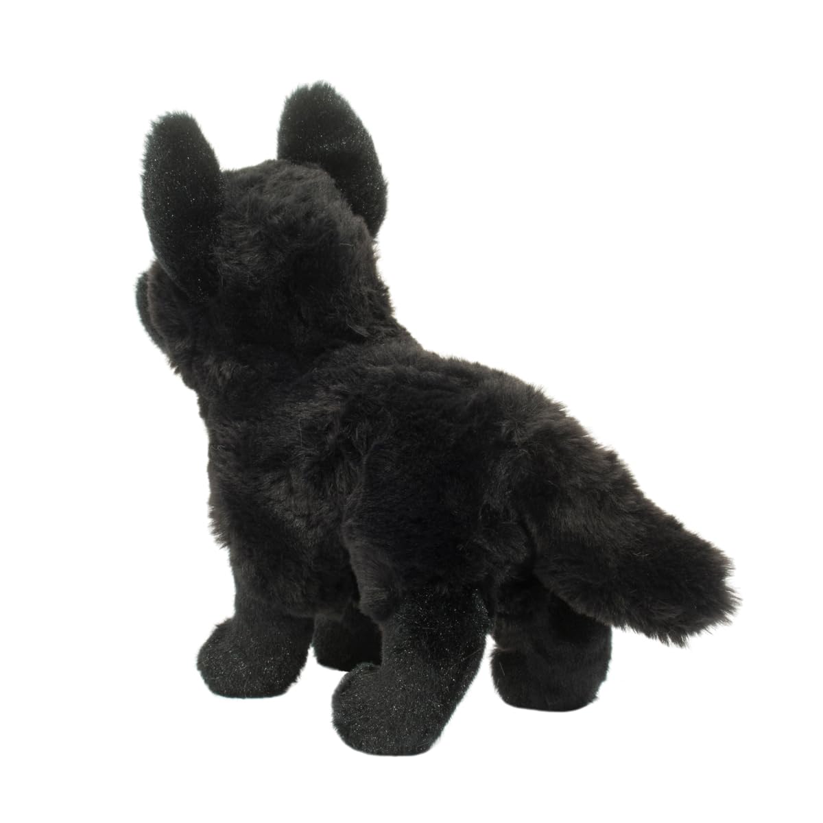 Douglas Black German Shepherd Plush Stuffed Animal, 8" Long, Polyester, Model 3979