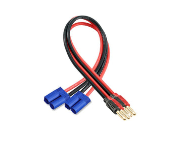 Laisomeke Ec5 Plug Connector Adapter, Ec5 Male Plug To 4Mm Banana Male Connector Adapter With 12Awg 30Cm(11.8 Inch) Cable For Rc