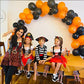 Wizland Girls Pirate Costume Buccaneer Princess Dress For Kids Pirate Lass Costume Pirate Role Play Dress Up Set 5-6Yrs