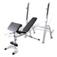 vidaXL Adjustable Fitness Workout Bench - Multi Exercise, Home Gym, Steel Construction, Comfortable Cushion, Maximum user weight