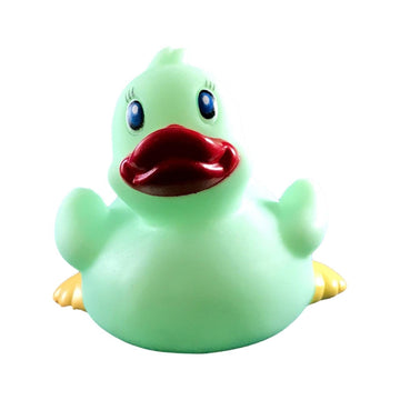 3'' Glow In The Dark Rubber Duck [Sealed Hole, Floats Upright] - Baby Safe Bathtub Bathing Toy