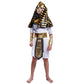 Pgond Egyptian Pharaoh Costume Kids Boys Role-Play Egypt King Outfit (10-12 Years)