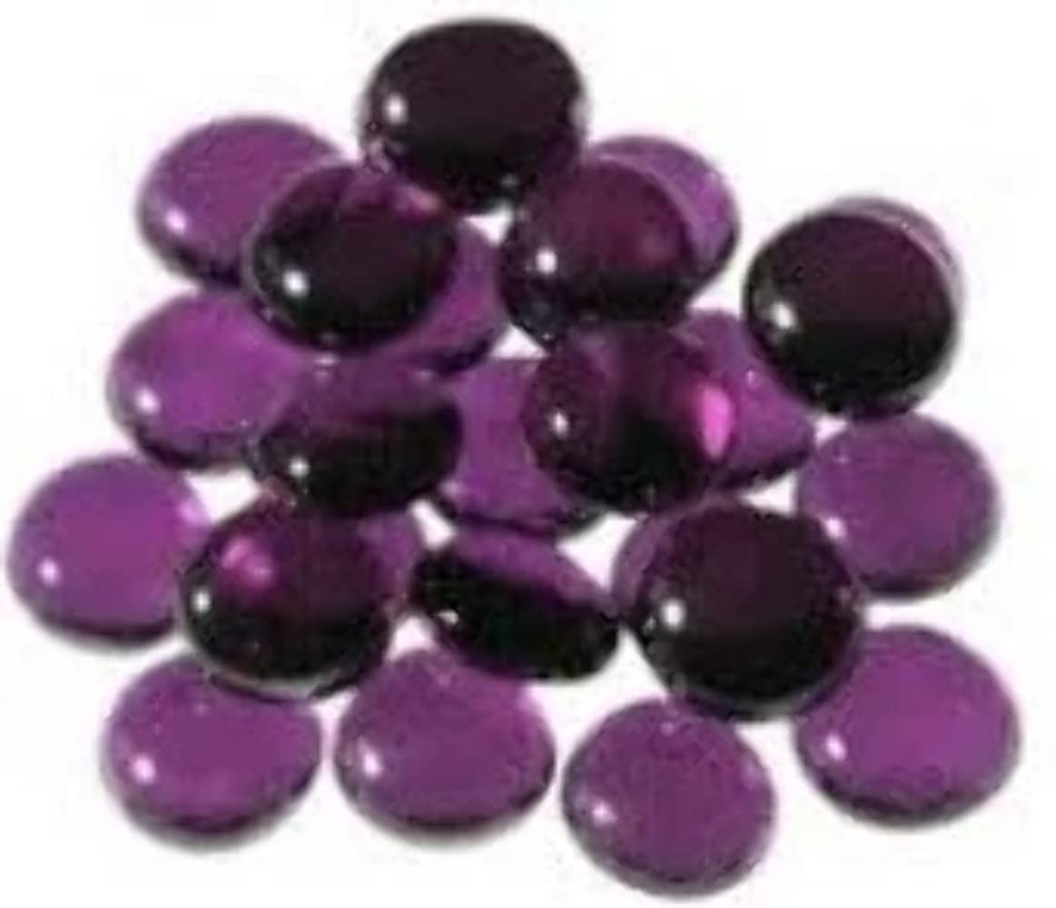 Chessex Manufacturing 1127 Glass Stones Tube Of 23-27  Purple