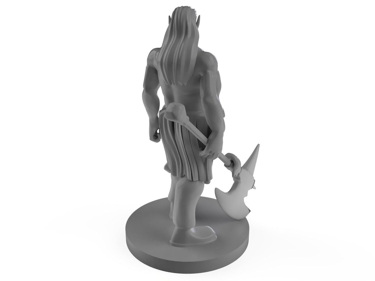 Half Orc Male Barbarian 2 Tabletop Dnd Gaming Miniature