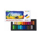Mungyo Non-Toxic Square Soft Pastel Set - 24 Vivid Colors, Easy Blend for Artists, Short Length for Fine Detail - 27mm x 8mm Sti
