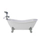 Sophia's Classic White Clawfoot Bathtub Set for 18" Dolls, White/Silver, Plastic, Includes Handheld Shower Head and Faucet