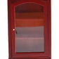 Dollhouse Furniture Display Shelf 1:12 Scale Miniature Bookshelf Cabinet Decoration Classic Wooden Storage For Mini Artificial House Accessories (Red)