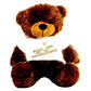 Click4Deal Big Teddy Bear 3 Feet Long Wearing A Be My Valentine T-Shirt (Bear 91 Cm) (Dark Brown)